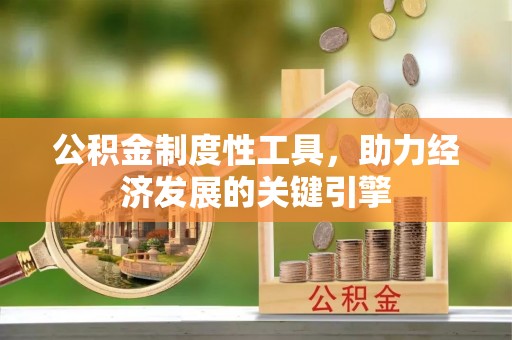 邛崃公积金制度性工具，助力经济发展的关键引擎